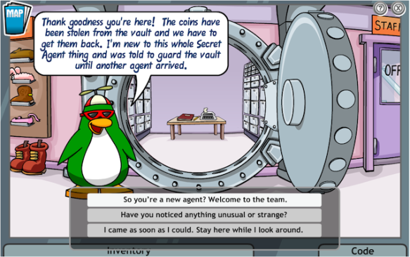 Mission 3: Case of the Missing Coins step-by-step guide | Club Penguin Abominable Times